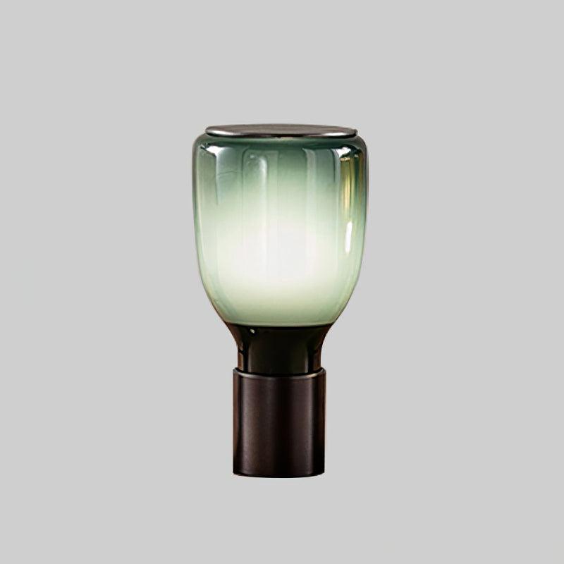 Elegant Glass Table Lamp with Inline On/Off Switch | Stylish Bedside Lighting for Modern Decor 5