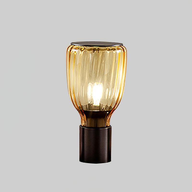 Elegant Glass Table Lamp with Inline On/Off Switch | Stylish Bedside Lighting for Modern Decor 7