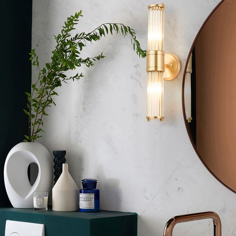 Elegant Gold Glass Wall Lamp | Modern Design with Optimal Light Diffusion | Versatile Wall Sconce Lighting for Any Room 3