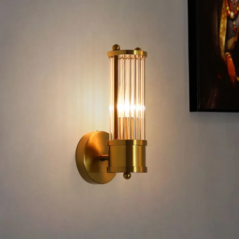 Elegant Gold Glass Wall Lamp | Modern Design with Optimal Light Diffusion | Versatile Wall Sconce Lighting for Any Room 6