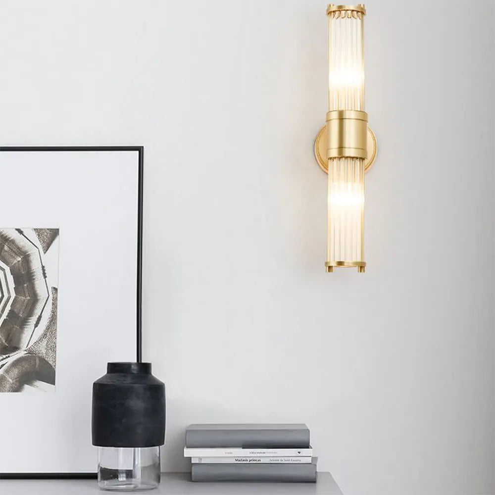 Elegant Gold Glass Wall Lamp | Modern Design with Optimal Light Diffusion | Versatile Wall Sconce Lighting for Any Room 7