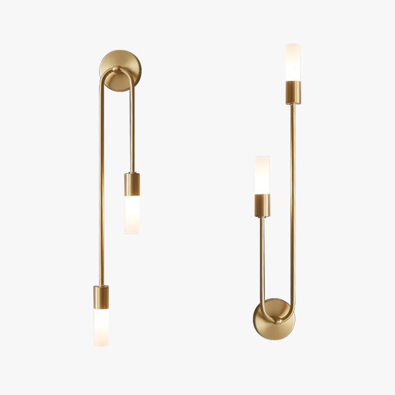 Elegant Gold Wall Sconce | Modern Design Wall Light with Soft Ambient Glow | Perfect for Hallways and Living Spaces 5