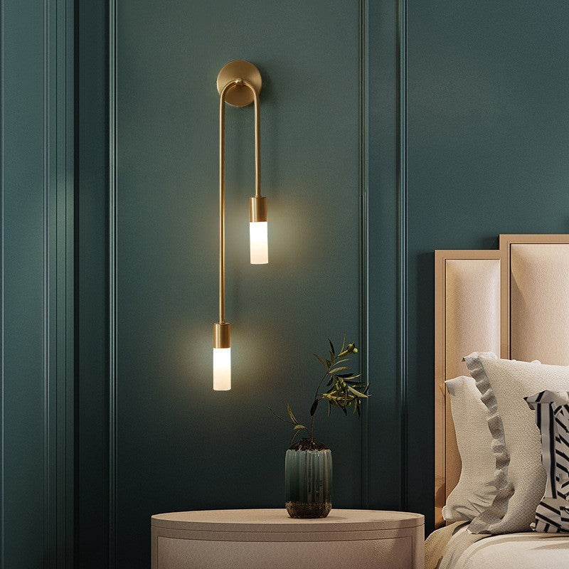 Elegant Gold Wall Sconce | Modern Design Wall Light with Soft Ambient Glow | Perfect for Hallways and Living Spaces 6