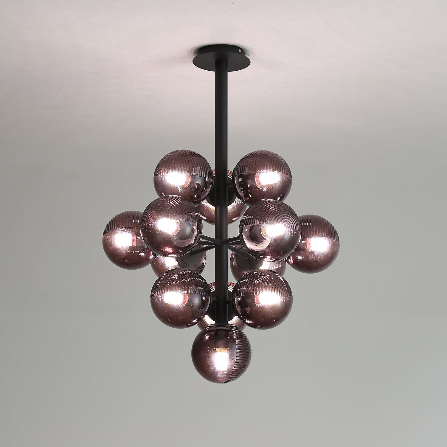 Elegant Grape | Glass Pendant Lighting with Adjustable Height | Unique Cluster Design for Artistic Ambiance 8