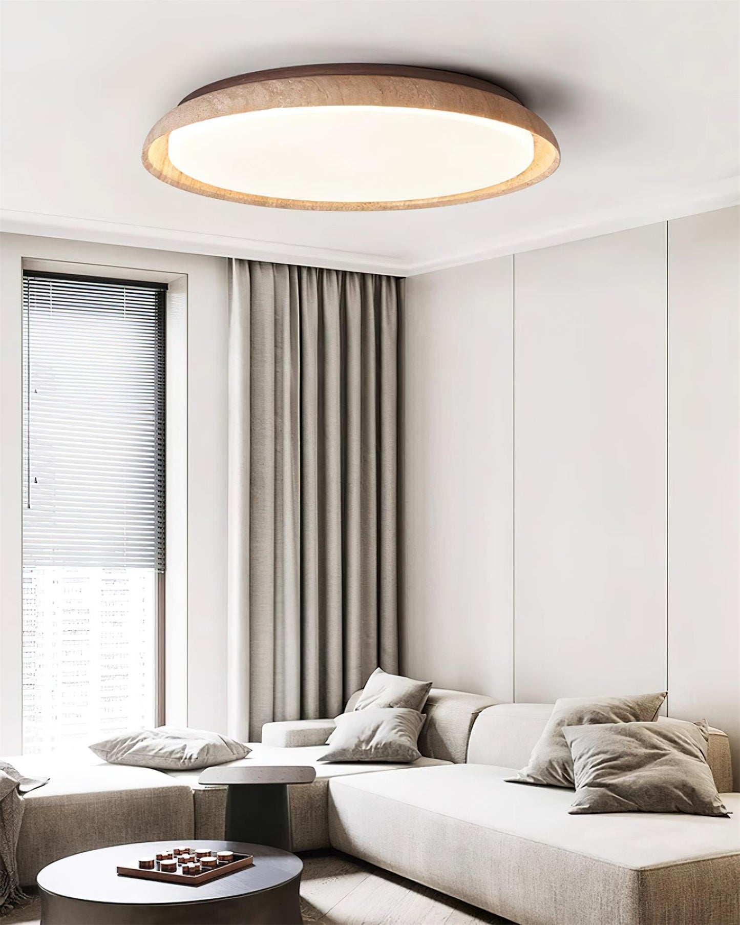 Elegant Halo | Flush Mount Ceiling Light with Integrated LED Design | Modern Fixture for Cozy Ambiance 2