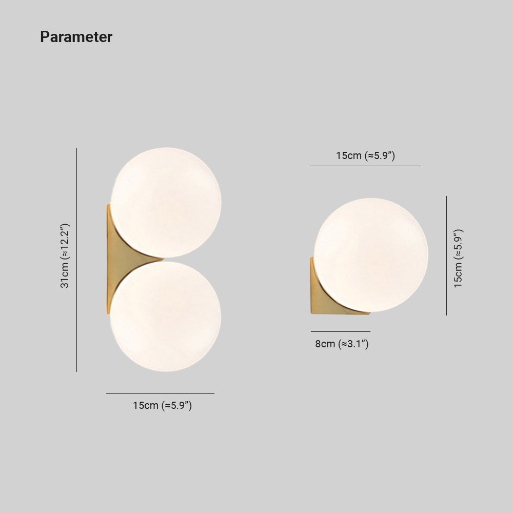 Elegant Indoor Wall Lamp | Glass & Metal Design with Warm Light | Stylish Wall Sconce Lighting for Living Room and Bedroom 3