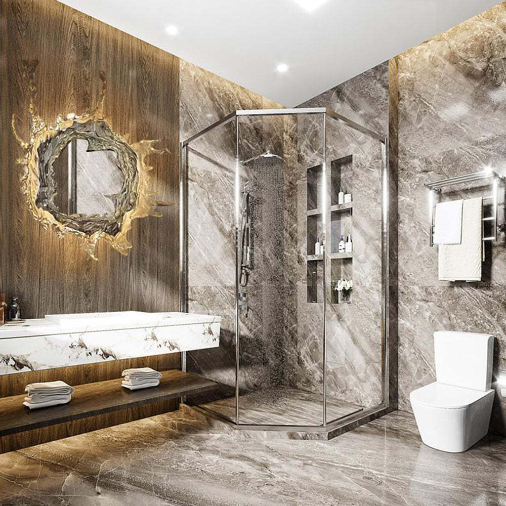 Elegant Indoor Wall Lamp | Water Ripple Design with Dimmable LED Bulb | Stylish Wall Lights for Bathroom and Dining Room 6