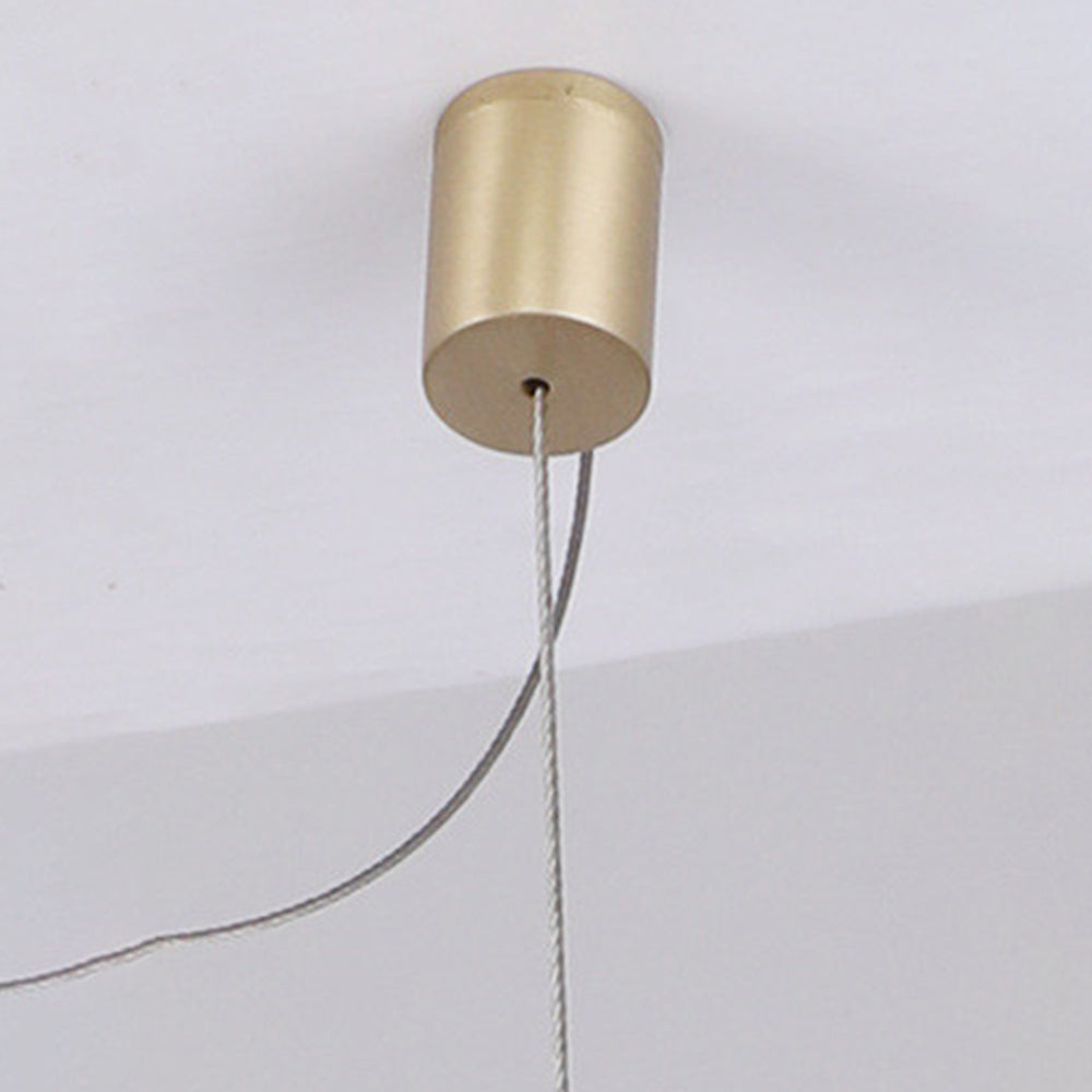Elegant LED Pendant Light with Dimmable Golden Leaf Design | Minimalist Hanging Fixture for Stylish Living Spaces 6