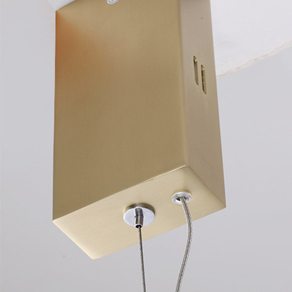 Elegant LED Pendant Light with Dimmable Golden Leaf Design | Minimalist Hanging Fixture for Stylish Living Spaces 7