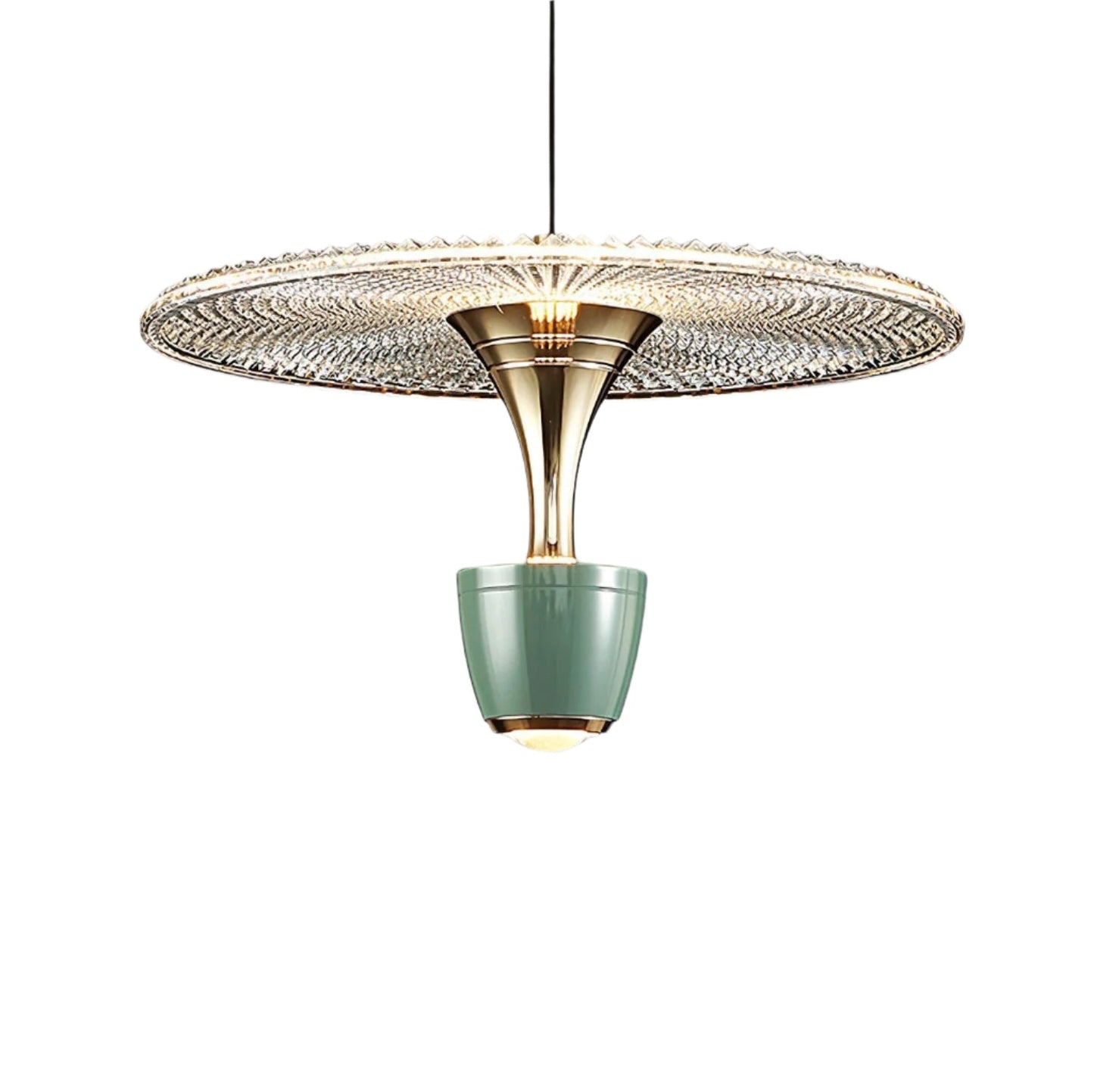 Elegant LED Pendant Lighting | Modern Disc-Shaped Design with Warm Glow | Stylish Fixture for Home Decor 6