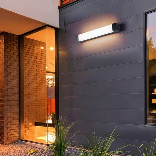 Elegant LED Wall Sconce | Minimalist Outdoor Wall Light with Up-Down Lighting | Perfect for Indoor and Outdoor Spaces 0