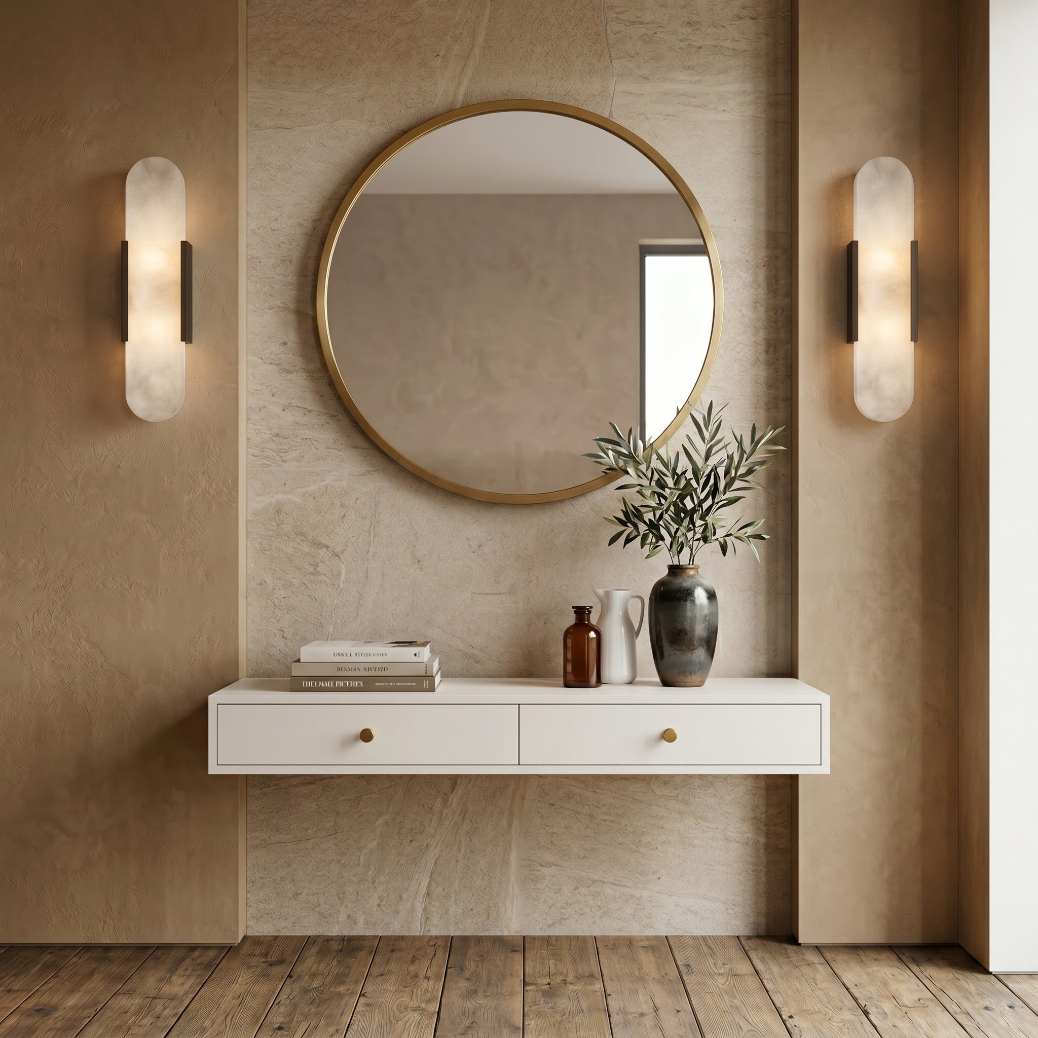 Marble Bedside Wall Sconce | 2 Colours