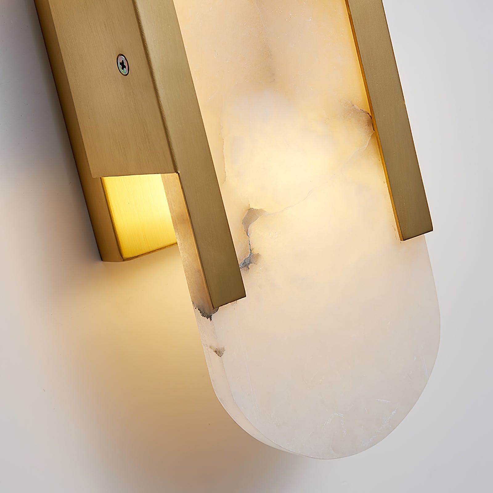 Elegant Marble Wall Sconce Lighting with Soft Diffused Glow | Compact Design for Tranquil Ambiance 7