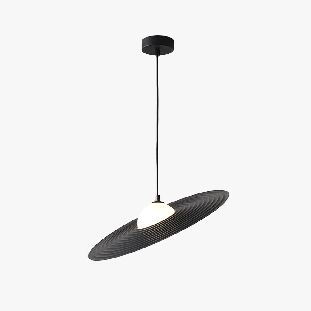 Elegant Minimalist Black Pendant Light with Adjustable Chain for Modern Interiors 1