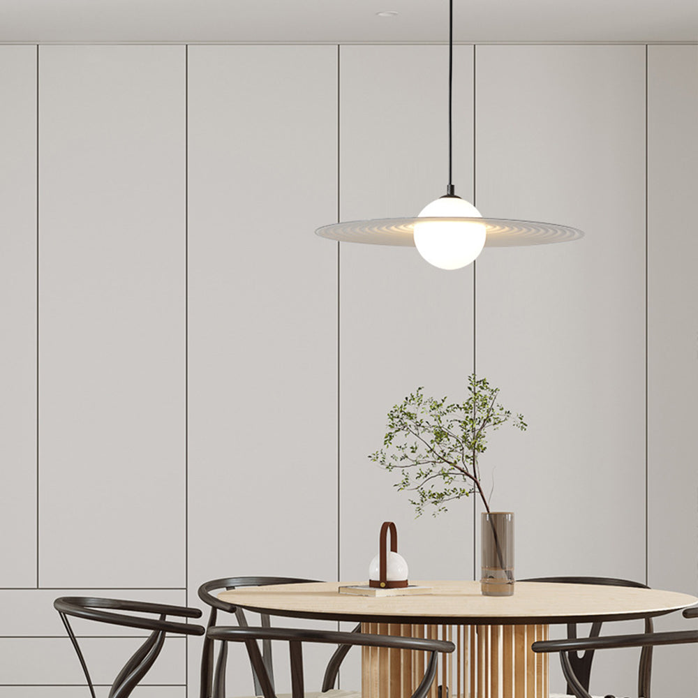 Elegant Minimalist Black Pendant Light with Adjustable Chain for Modern Interiors 2