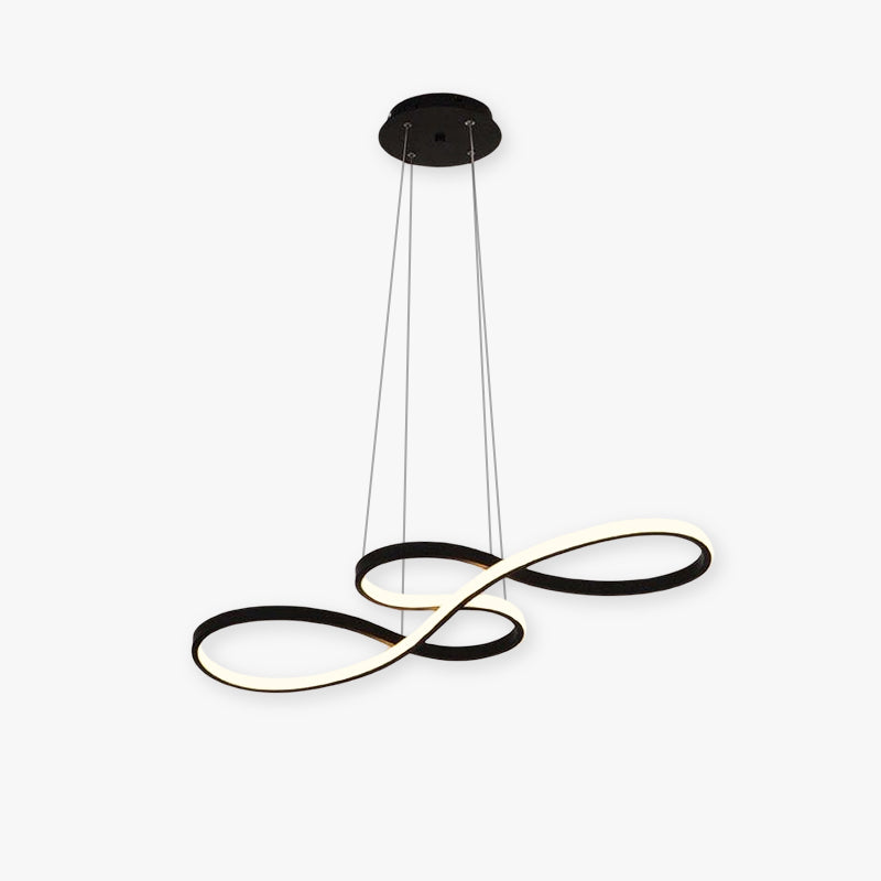 Elegant Musical Note Pendant Light with Adjustable Brightness | Modern Black Pendant Lighting for Artistic Interiors 1