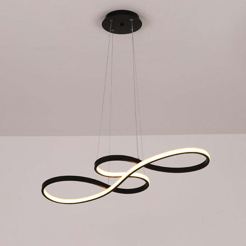 Elegant Musical Note Pendant Light with Adjustable Brightness | Modern Black Pendant Lighting for Artistic Interiors 3