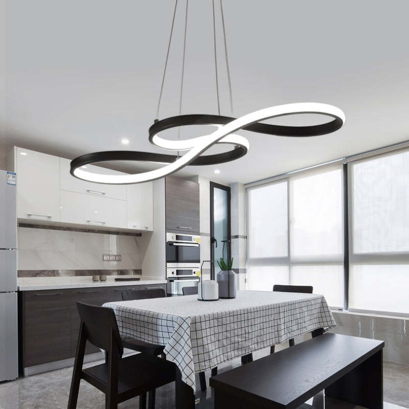 Elegant Musical Note Pendant Light with Adjustable Brightness | Modern Black Pendant Lighting for Artistic Interiors 7
