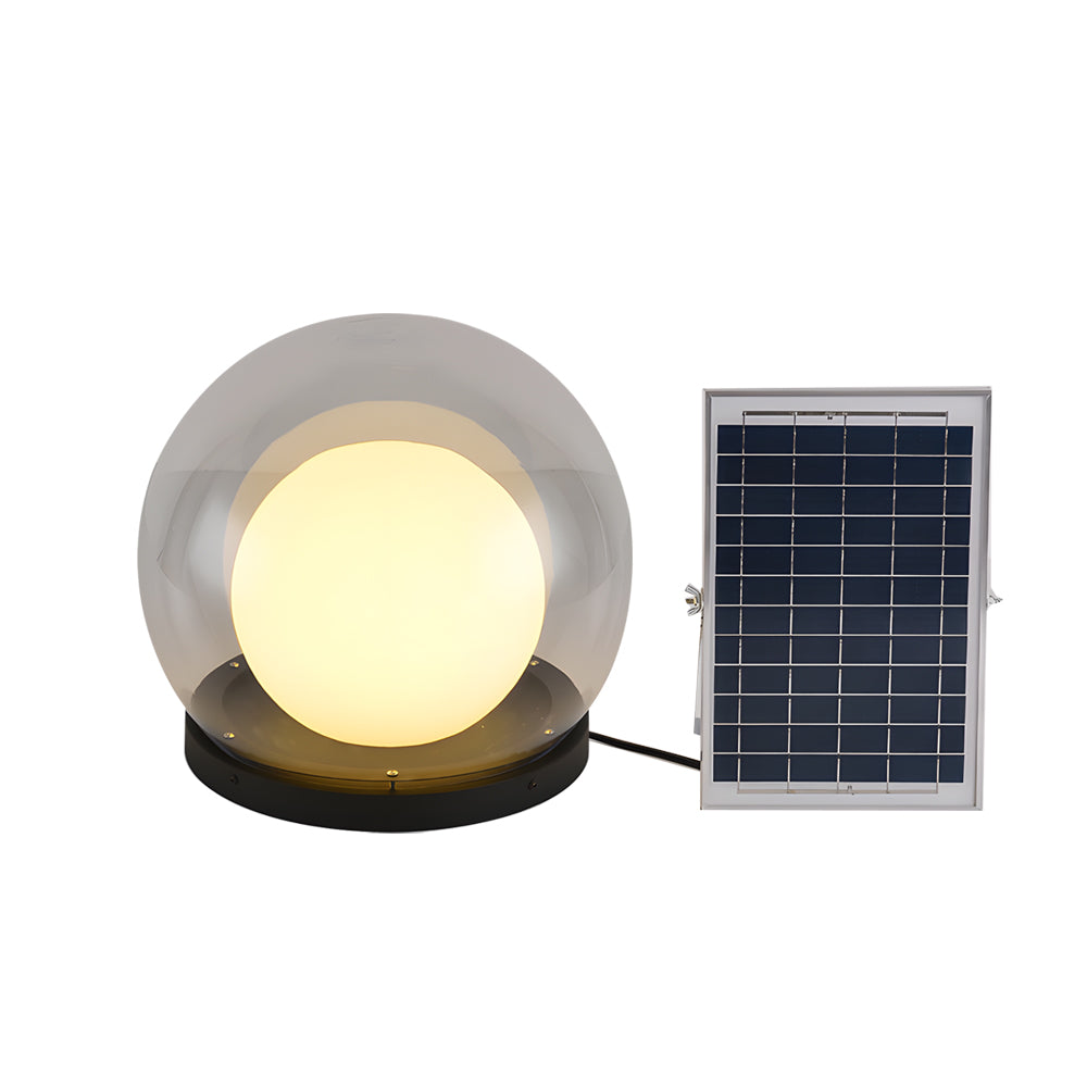 Elegant Outdoor Lamp | Solar-Powered Light Fixture with Double-Layer Moonlight Design | Weather-Resistant for Stylish Illumination 4