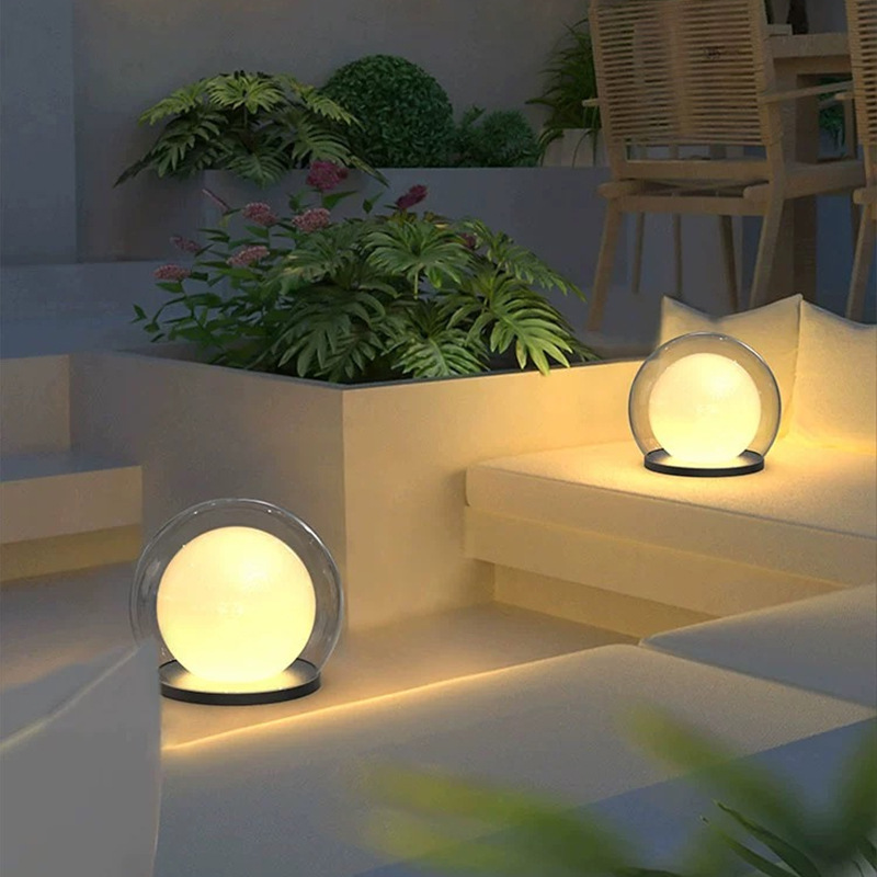 Elegant Outdoor Lamp | Solar-Powered Light Fixture with Double-Layer Moonlight Design | Weather-Resistant for Stylish Illumination 6