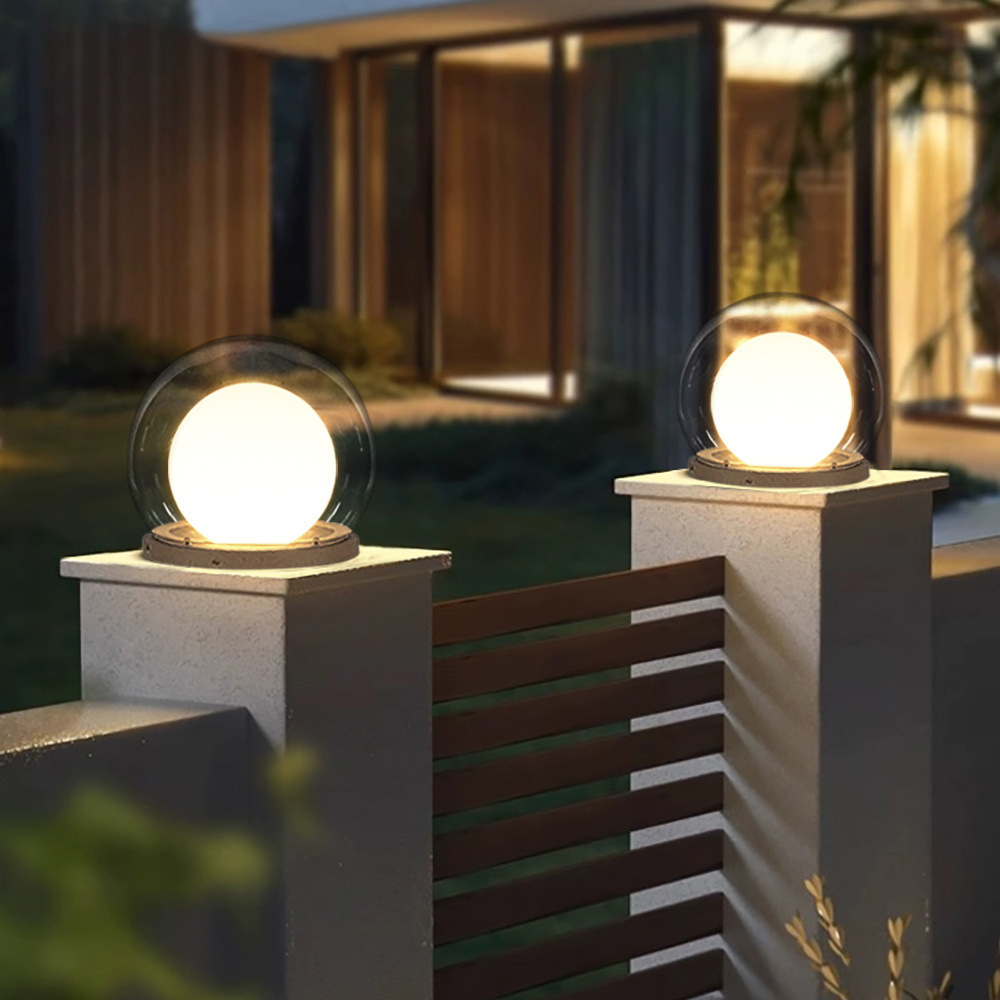 Elegant Outdoor Lamp | Solar-Powered Light Fixture with Double-Layer Moonlight Design | Weather-Resistant for Stylish Illumination 7