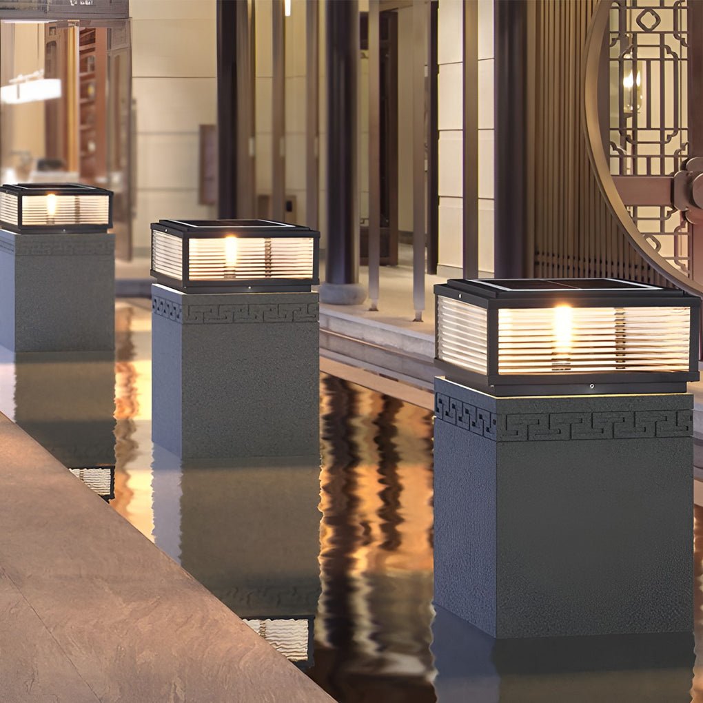 Elegant Outdoor Light | Solar Garden Lights with Modern LED Design | Energy-Saving Landscape Lighting for Ambience 0