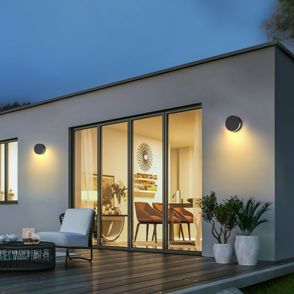 Elegant Outdoor Wall Lamp | Modern Round Glass Design with IP65 Waterproof Rating for All-Weather Durability 2