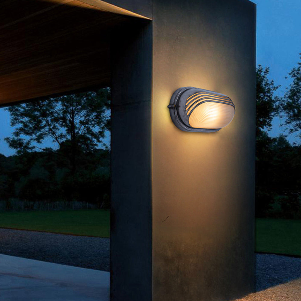 Elegant Outdoor Wall Lamp with Geometric Design & Weather Resistance | Modern Silver Finish for Enhanced Ambiance 5