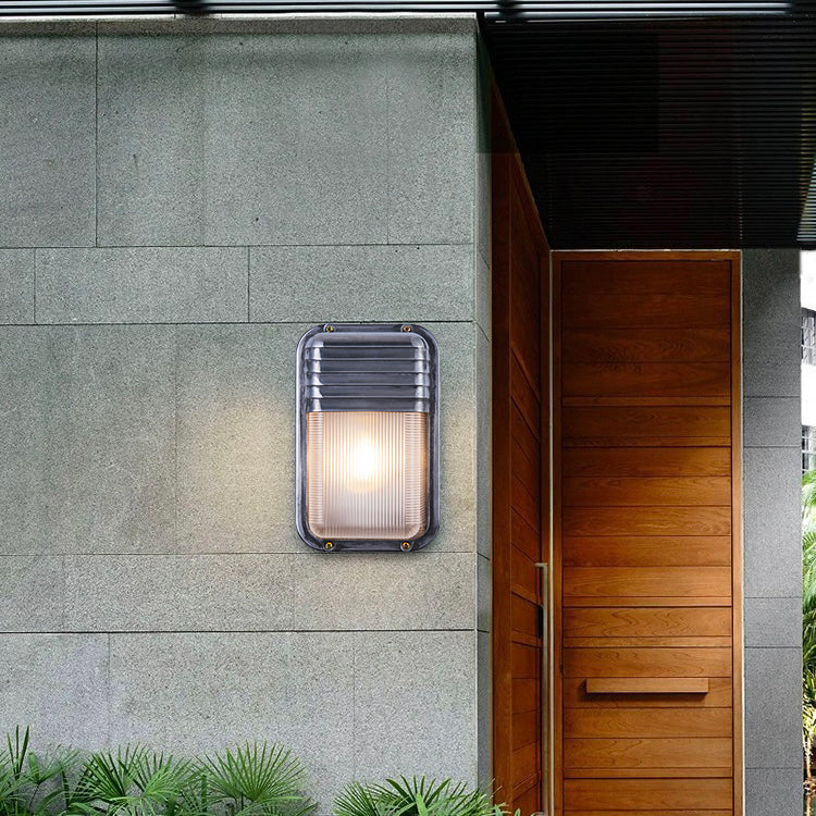 Elegant Outdoor Wall Lamp with Geometric Design & Weather Resistance | Modern Silver Finish for Enhanced Ambiance 9