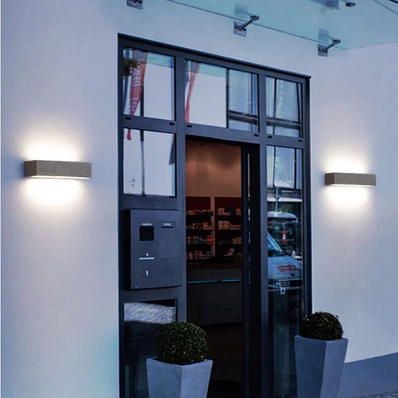 Elegant Outdoor Wall Lantern | Scandinavian Design with Durable Cement Fixture for Modern Ambience 5