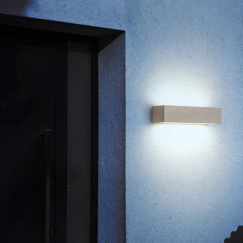Elegant Outdoor Wall Lantern | Scandinavian Design with Durable Cement Fixture for Modern Ambience 7