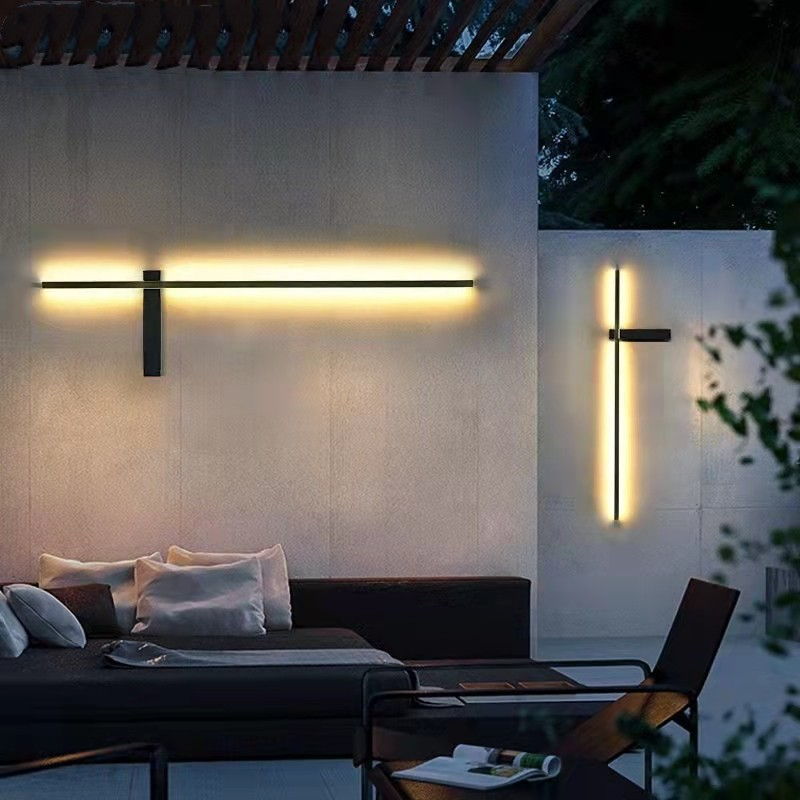 Elegant Outdoor Wall Light | Modern Pillar Sconce with LED Illumination | Weather-Resistant Design for Ambiance Enhancement 2