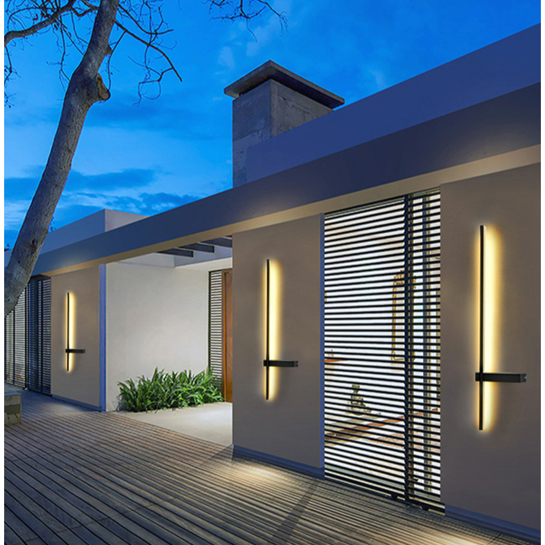 Elegant Outdoor Wall Light | Modern Pillar Sconce with LED Illumination | Weather-Resistant Design for Ambiance Enhancement 4