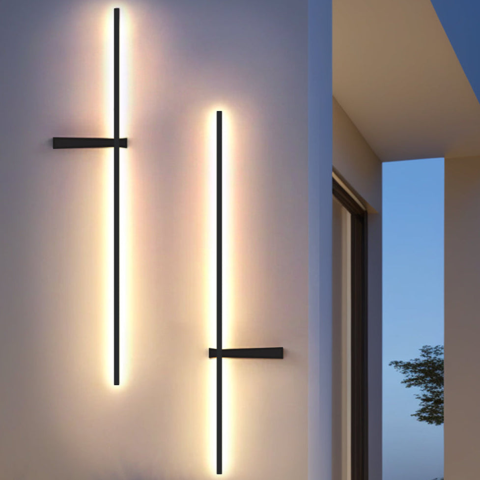 Elegant Outdoor Wall Light | Modern Pillar Sconce with LED Illumination | Weather-Resistant Design for Ambiance Enhancement 6