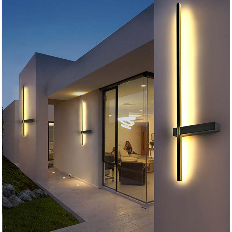 Elegant Outdoor Wall Light | Modern Pillar Sconce with LED Illumination | Weather-Resistant Design for Ambiance Enhancement 7