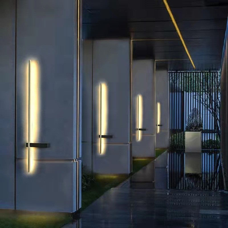 Elegant Outdoor Wall Light | Modern Pillar Sconce with LED Illumination | Weather-Resistant Design for Ambiance Enhancement 9