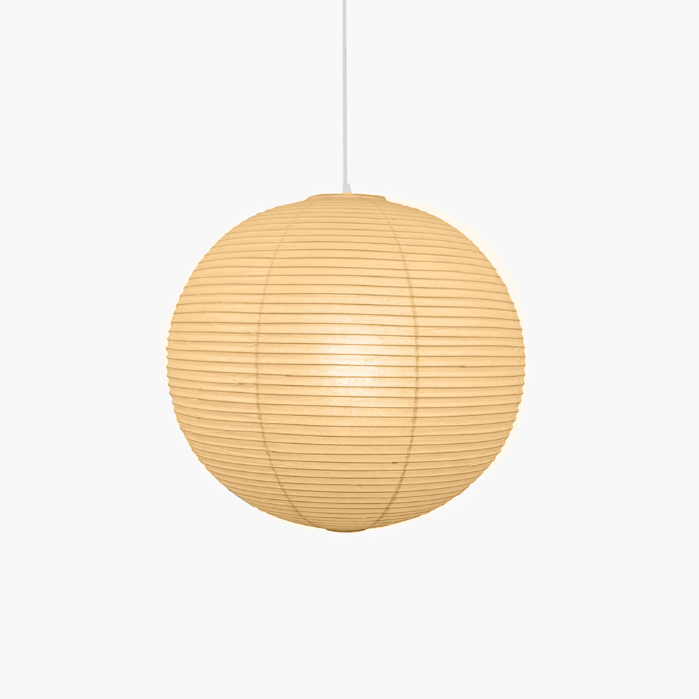 Elegant Paper Pendant Light | Mid-Century Design with Warm Ambient Glow | Soft Cotton Shade for Cozy Indoor Spaces 9