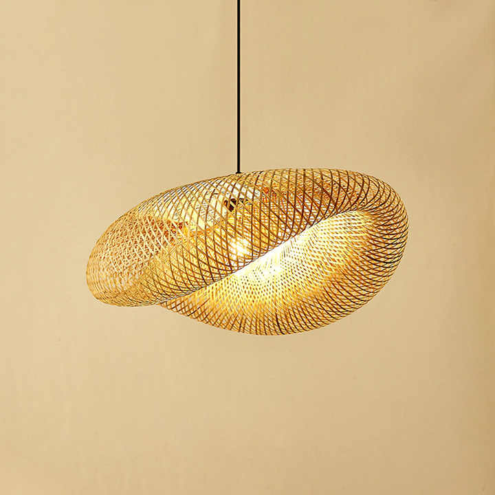 Elegant Rattan Pendant Lighting with Wicker Shade | Handcrafted Indoor Hanging Light for Cozy Ambiance 4