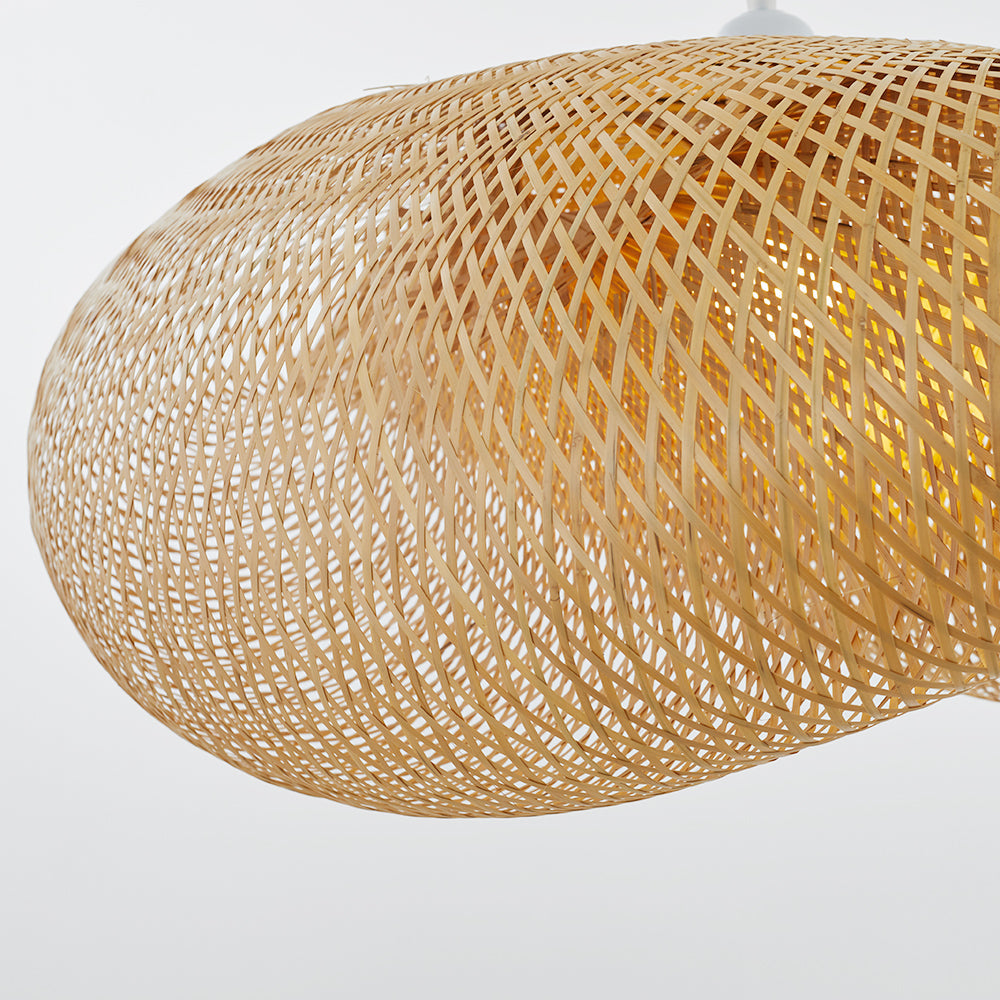 Elegant Rattan Pendant Lighting with Wicker Shade | Handcrafted Indoor Hanging Light for Cozy Ambiance 7