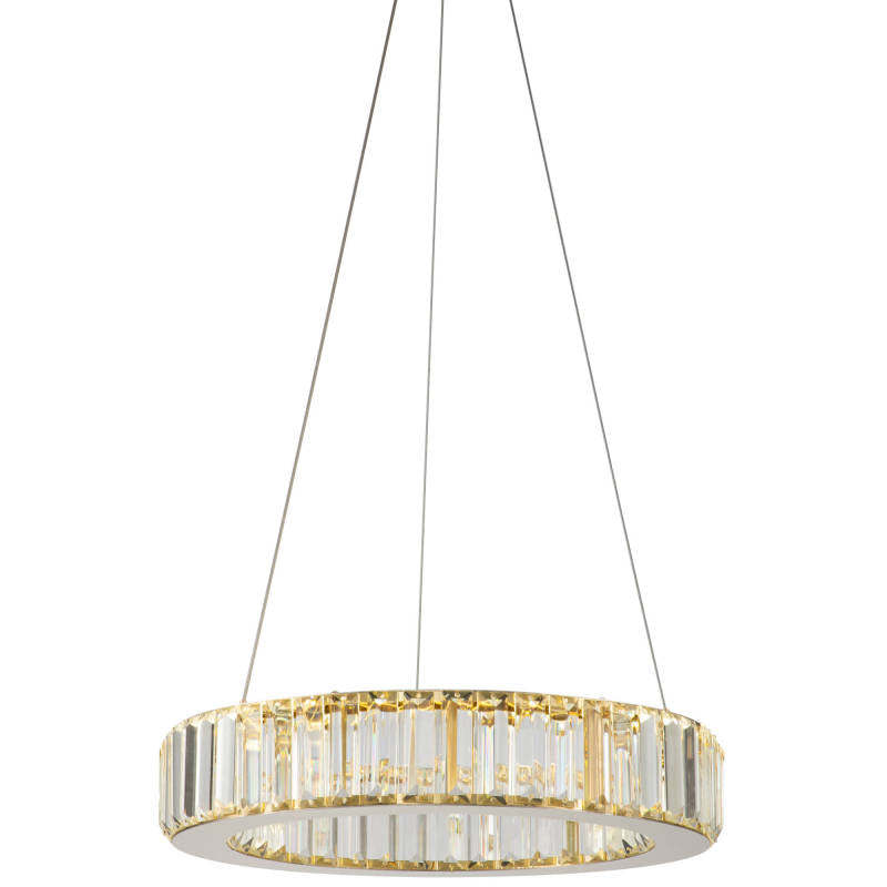 Elegant Round Crystal Chandelier Light with Adjustable Height | Modern Design for Cozy Illumination 7