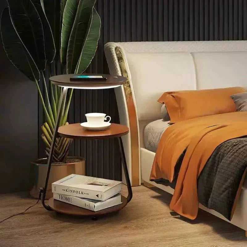 Elegant Side Table | Double-Layered Design with Durable Materials | Versatile End Table for Living Room & Bedroom 5