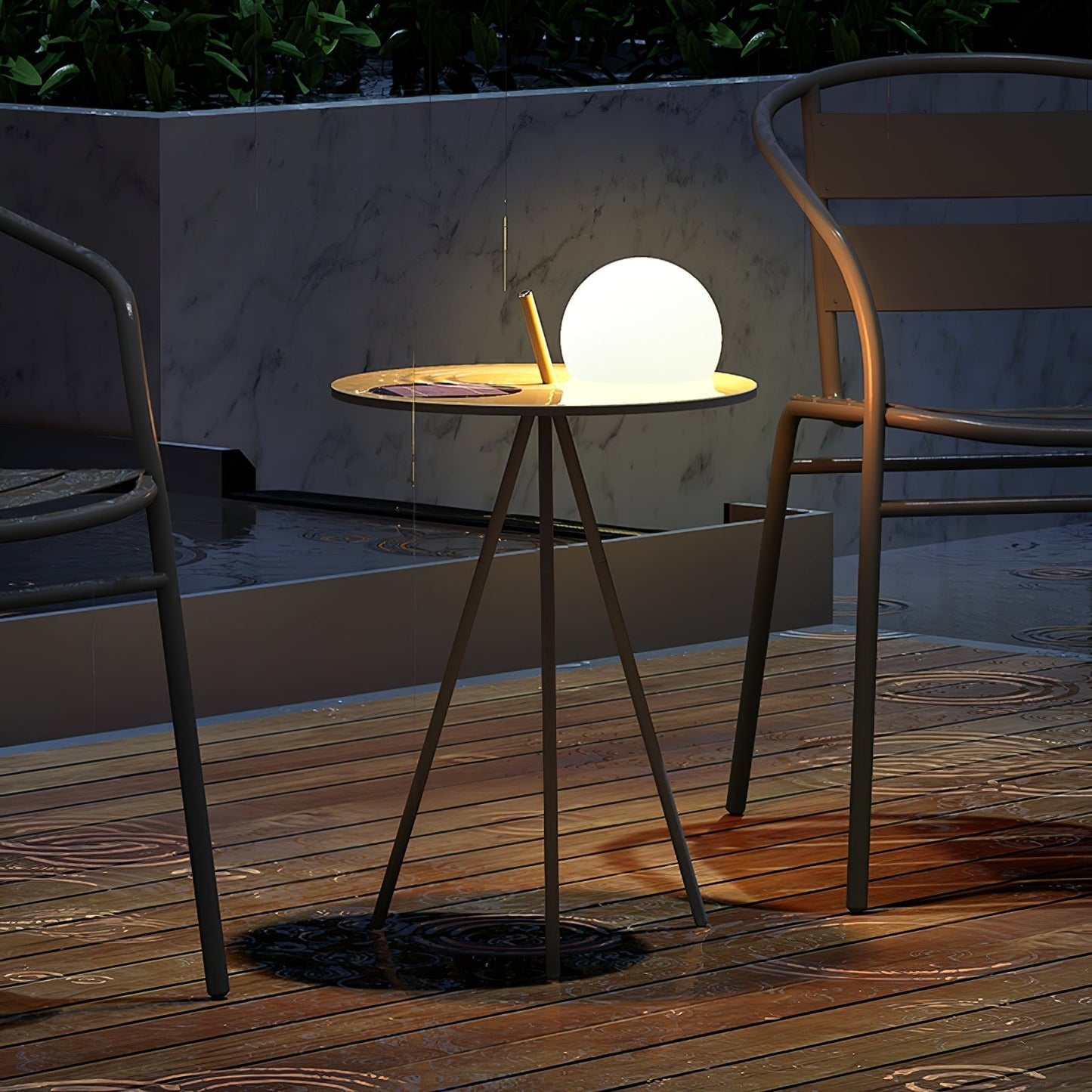 Elegant Solar Outdoor Lamp | Waterproof Tripod Design with Remote Control for Garden Ambiance 8