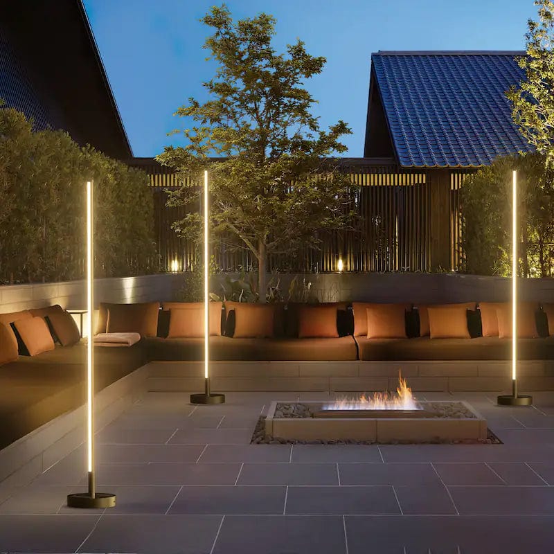 Elegant Solar Outdoor Lights | Majestic Floor Lamp with Wireless Charging | Durable Design for Patios and Gardens 1