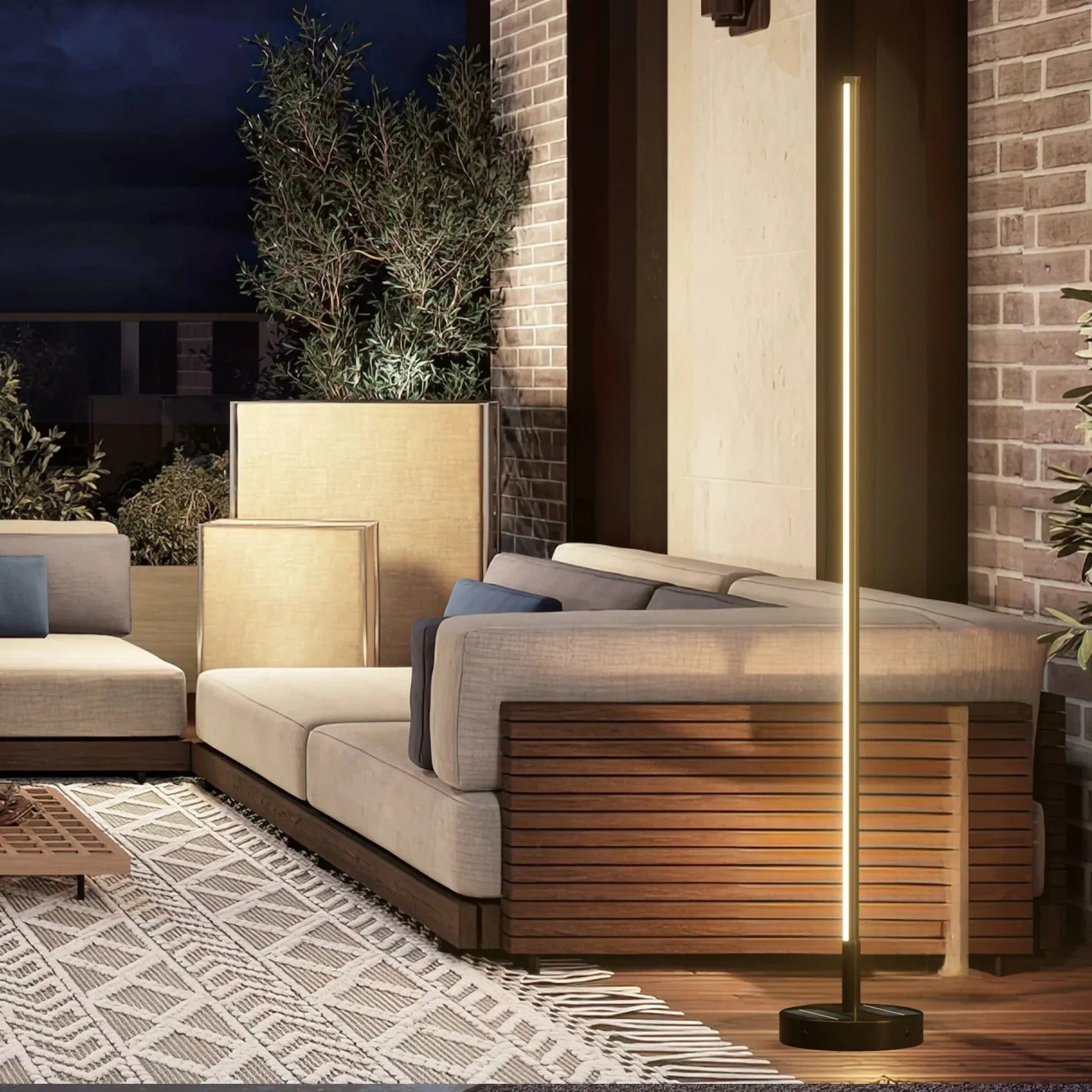 Elegant Solar Outdoor Lights | Majestic Floor Lamp with Wireless Charging | Durable Design for Patios and Gardens 2