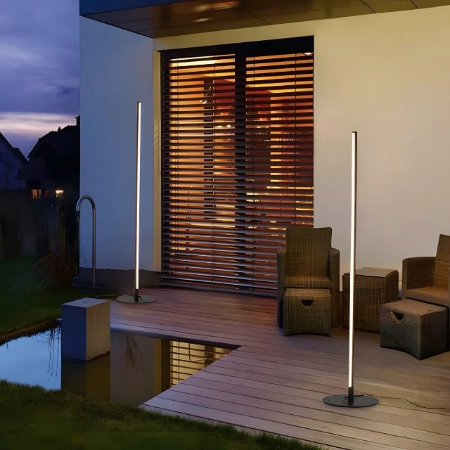 Elegant Solar Outdoor Lights | Majestic Floor Lamp with Wireless Charging | Durable Design for Patios and Gardens 4