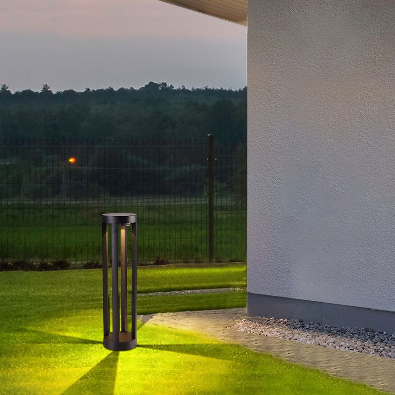 Elegant Solar Pathway Lights | Cylindrical Outdoor Light with Unique Shadow Effects for Stunning Garden Illumination 3