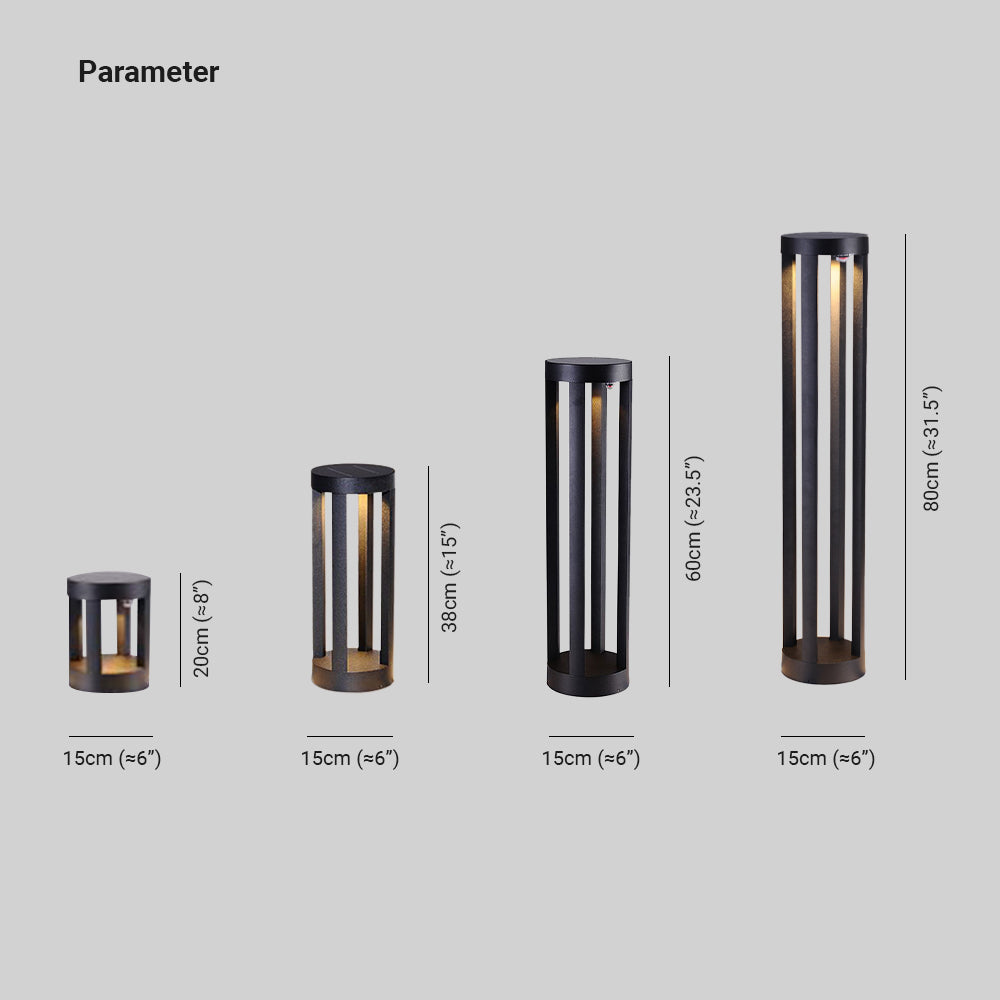 Elegant Solar Pathway Lights | Cylindrical Outdoor Light with Unique Shadow Effects for Stunning Garden Illumination 4