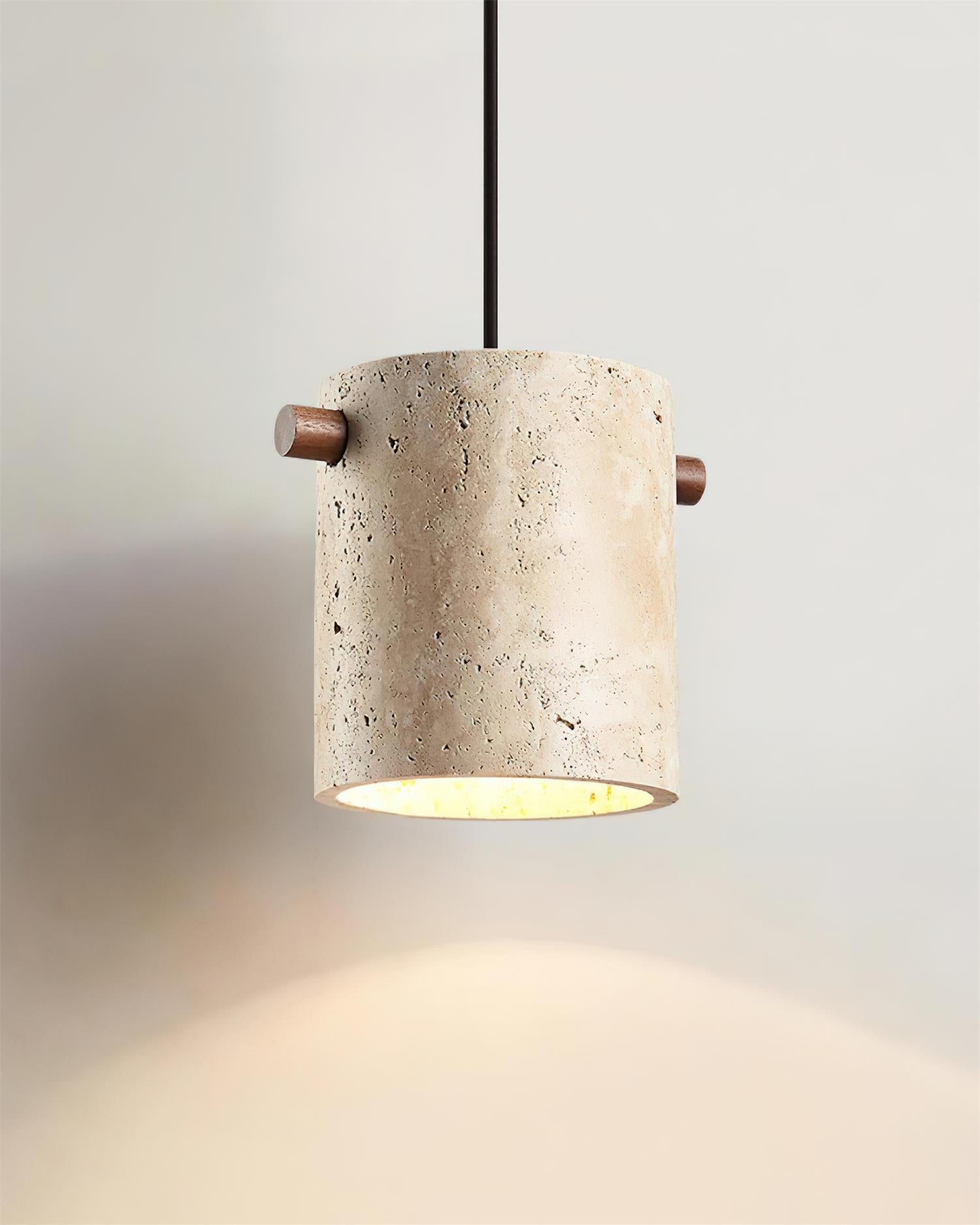 Elegant Travertine Pendant Lamp with Adjustable Height | Modern Pendant Lighting for Stylish Home Décor 2