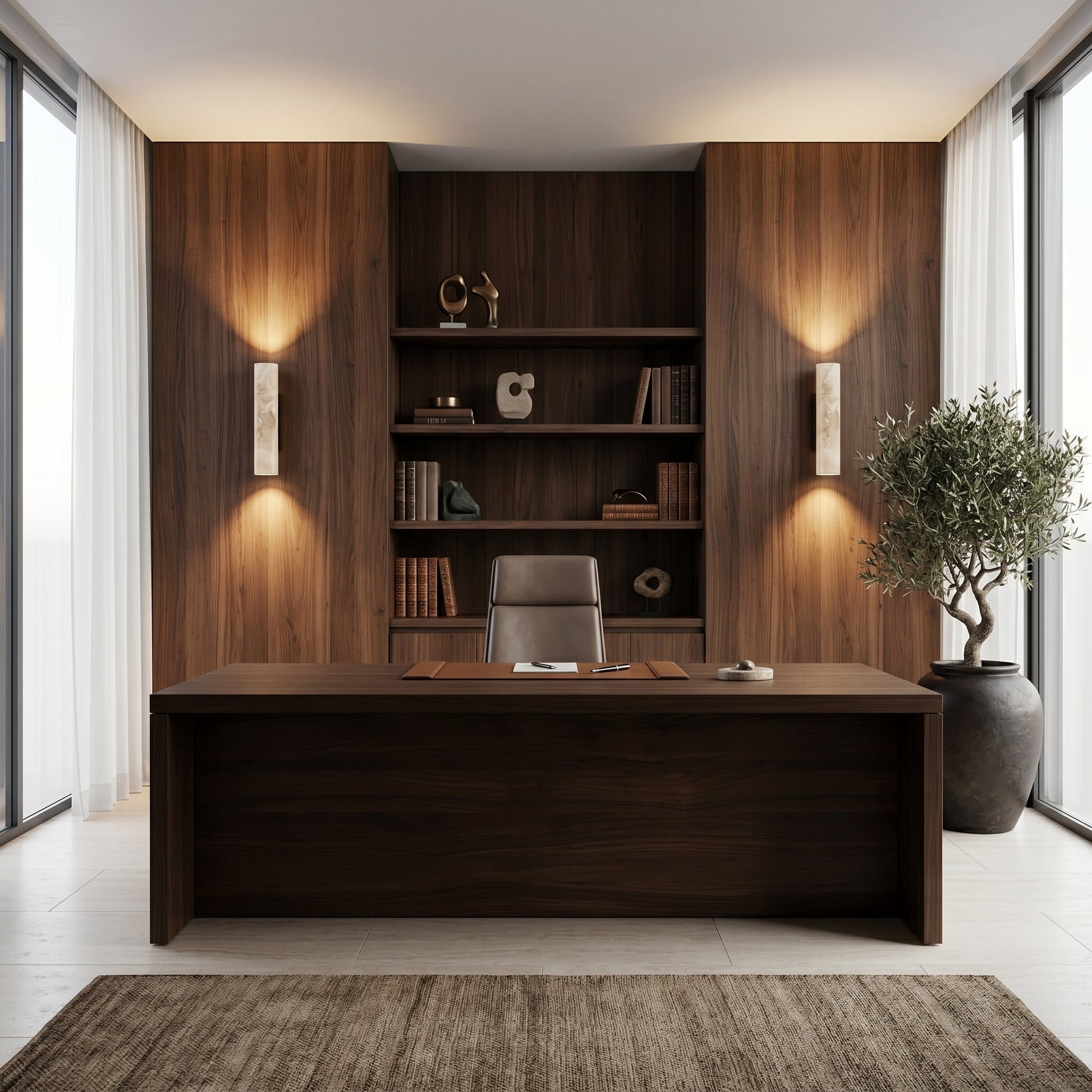 Elegant Travertine | Wall Sconce Light with Up & Down Lighting | Unique Stone Design for Architectural Ambiance 4