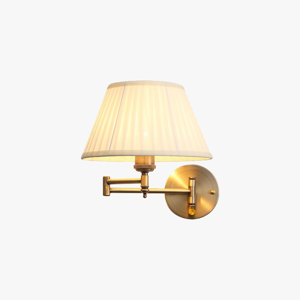 Elegant Vintage Wall Lamp with Adjustable Shade | Cozy Wall Lights for Bedrooms and Living Rooms 1